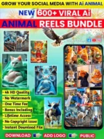 600+ Viral animal reels bundle