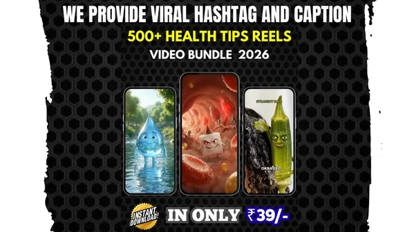 500+ AI HEALTH TIPS REELS VIDEO BUNDLE 2026