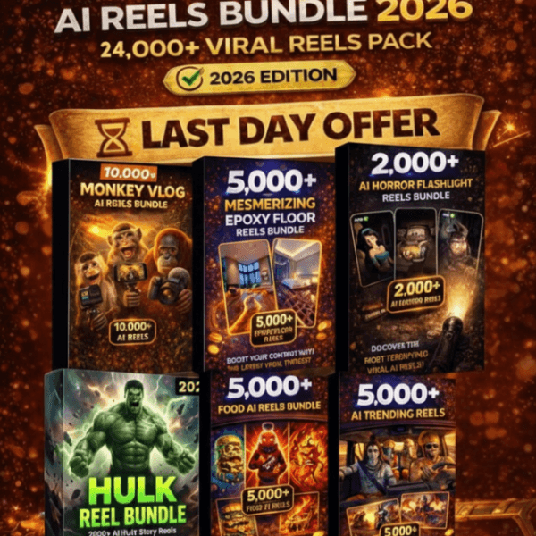 24,000+ AI Viral Reels Bundle 2026